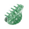 Unique Bargains Christmas Hair Clips Semicircle Snowflakes for Christmas 3.35"x1.77"x1.77" Green White 1 Pc - 4 of 4