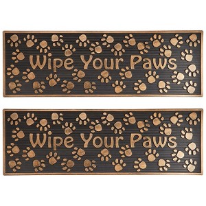 The Lakeside Collection Wipe Your Paw Set of 2 Stair Treads or Doormat - 1 of 3