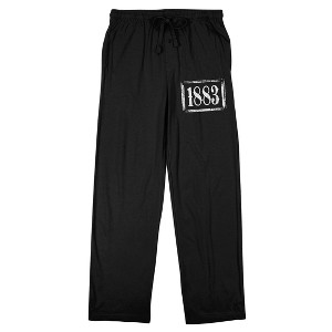 Yellowstone: 1883 Title Logo Men's Black Graphic Sleep Pants - 1 of 4