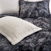 Peace Nest 3 Piece Winter Reversible Faux Shearling Comforter Set Ultra Soft Minky Blanket Plush and Fuzzy Fleece Microfiber - 4 of 4