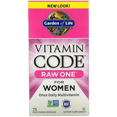 Garden of Life Multivitamins Vitamin Code Raw One for Women Capsule 75ct