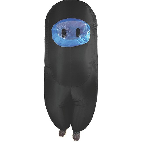 Teen Inflatable Sus Crewmate Killer Costume - One Size Fits Most - Black