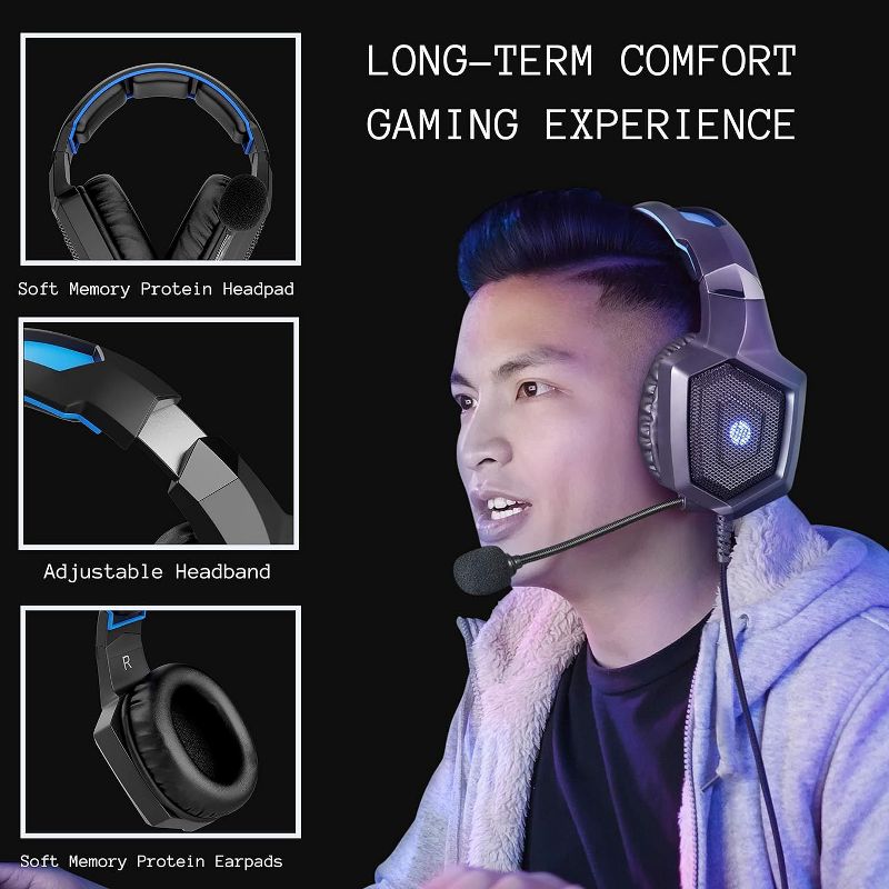 HP Wired Stereo Gaming Headset with Mic, 5 of 8