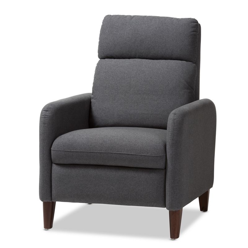 Casanova Mid - Century Modern Fabric Upholstered Lounge Chair - Baxton Studio, 1 of 14