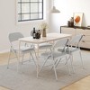 4 Pack Folding Chairs with Padded Cushions, Padded Foldable Chair Hold Up to 350 Pounds, Portable Black Folding Chair - 2 of 4