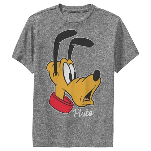 Boy's Disney Pluto Portrait Performance Tee - Charcoal Heather - X ...