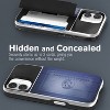 Vena vCommute For Apple iPhone 17 Case Wallet, Case with Stand Leather Card Holder [Military Grade Drop Protection], Black - 3 of 4