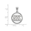 Black Bow Jewelry Sterling Silver Sigma Kappa Greek Life Medium Pendant - 2 of 3