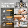 Parrot Uncle 26.7" Matte Black Indoor Modern Caged Crystal Ceiling Fan, Modern - 4 of 4