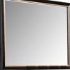Royal Hampton Dresser Mirror, Beveled Glass, Espresso Brown Wood, Gold, 39x48 - 4 of 4