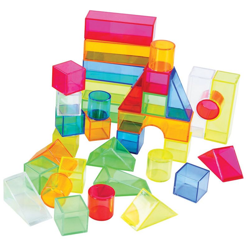 Joyn Toys Transparent Light and Color Blocks  - 108 Pieces, 3 of 4