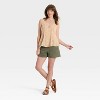 Women's Button-Down Pintuck Tank Top - Universal Thread™ - 3 of 3
