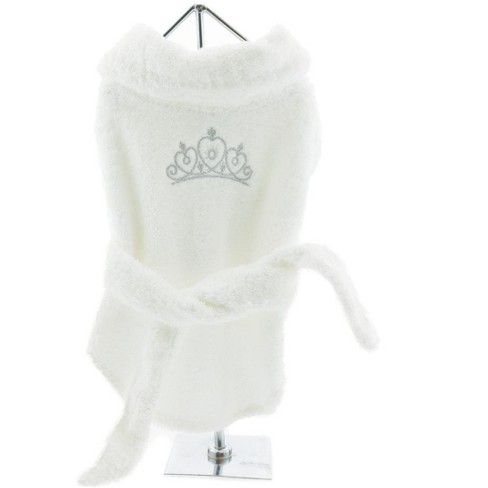 Doggie Design Luxury Dog Bath Robe - Silver Tiara - image 1 of 3