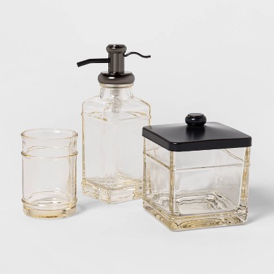 Antique Glass Bath Coordinate Set Brown - Threshold™
