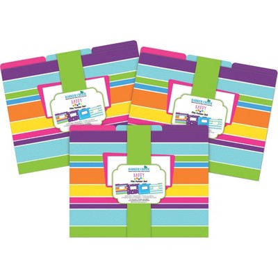 File Folders Multi-Design 36 per Set Letter Size Happy - Barker Creek