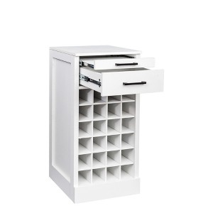 LOVMOR Metal Pantry Storage Cabinet with Retractable Doors,Freestanding Cupboard for Dining Room Living Room,Space-saving,White - 1 of 4
