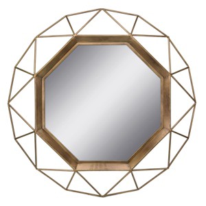 28.3" x 28.3" Metal Octagon Decorative Mirror - Stonebriar Collection - 1 of 4