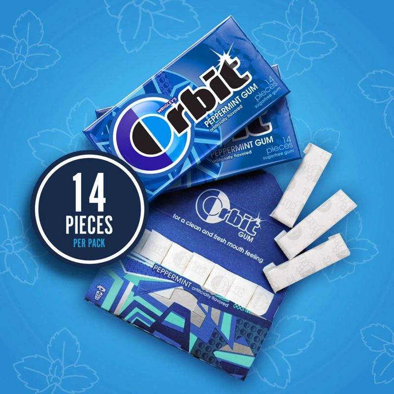 Orbit Peppermint Sugarfree Gum Value Pack - 112ct, 3 of 13