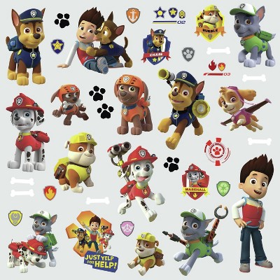Paw Patrol Peel and Stick Wall Decals for Kids