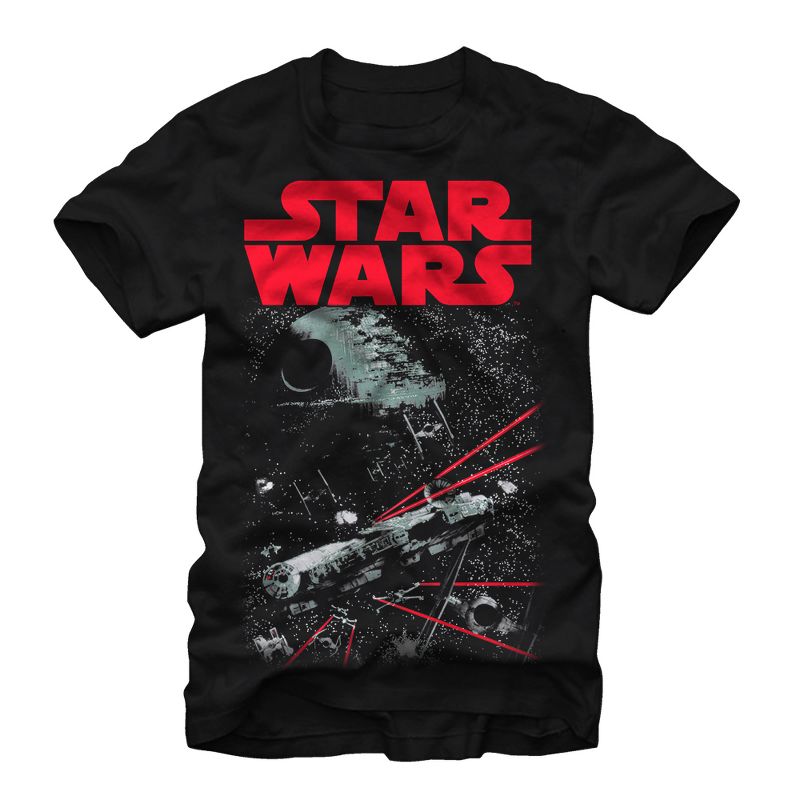 Men's Star Wars Space Fight T-Shirt, 1 of 5