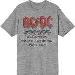 ACDC We Salute You North American Tour 1982 Men's Athletic Heather T-shirt