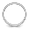 Black Bow Jewelry 6mm Rhodium Plated Sterling Silver Half Round Standard Fit Band - 2 of 4