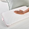 Reversible Support Gel Memory Foam Bed Pillow with Antimicrobial Cover - nüe by Novaform - image 3 of 4