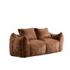 TIRAMISUBEST 75 inch Giant Bean Bag Couch Ultra Soft Rabbit Fabric 650 lb Capacity 2 Accent Pillows No Tool Setup Living Room Bedroom - 4 of 4