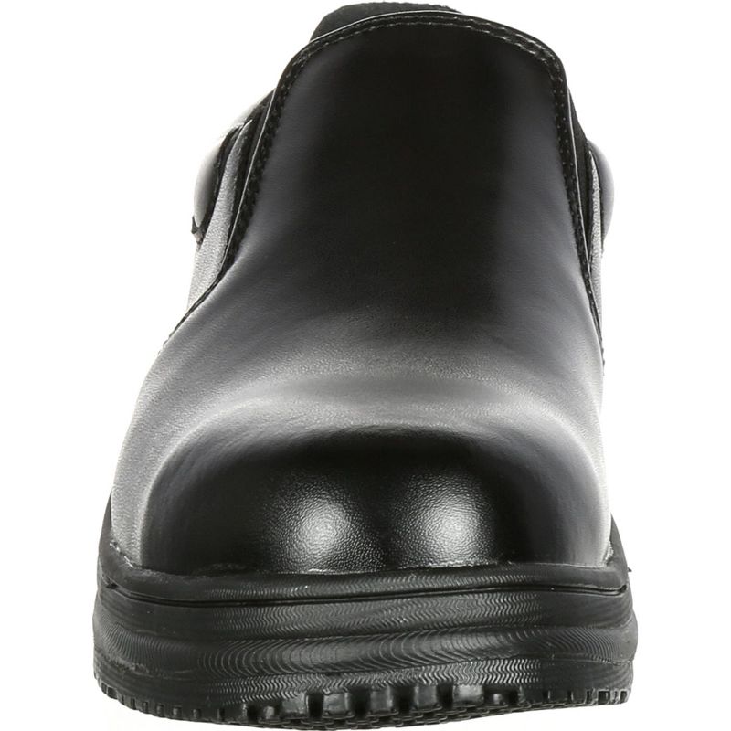 Men's SlipGrips Steel Toe Slip-Resistant Slip-On Work Shoe, SG7437, Black, Size 12, 3 of 8