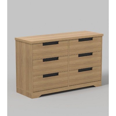 Nasitip 6 Drawer Dresser-Dresser Organizer,Wooden Chest of Drawers for Living Room, Bedroom, Hallway