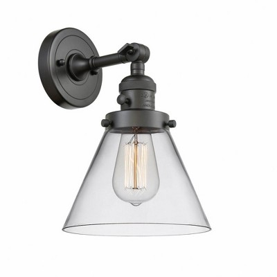 Cone - 1 Light Wall Sconce In Industrial Style-10 Inches Tall and 8 Inches Wide