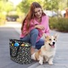 Mobile Dog Gear Dogssentials Travel Tote, Black w/ White Paw Print - 3 of 4