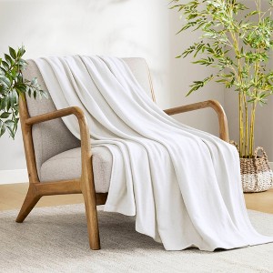 SEVOBAL Throw Blankets King Rayon Bamboo Cotton Blanket Soft for Couch ...