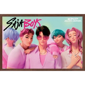 Trends International Netflix KPop Demon Hunters (2025) - Saja Boys Framed Wall Poster Prints - 1 of 4