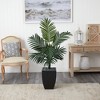 Nearly Natural 4.5-ft Kentia Palm Artificial Tree in Black Wash Planter - 2 of 2