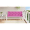 vidaXL Bench Cushion Water Repellent Outdoor Seat Cushion Pad Oxford Fabric - Pink 59.1" - 3 of 4