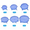 Unique Bargains Reusable Silicone Stretch Lids for Bowls and Food Covers 2 Sets - 3 of 4