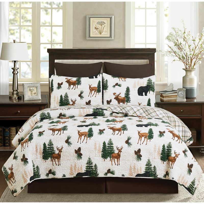 C&F Home Noland Pines Rustic Lodge Cotton Quilt Set  - Reversible and Machine Washable, 4 of 10