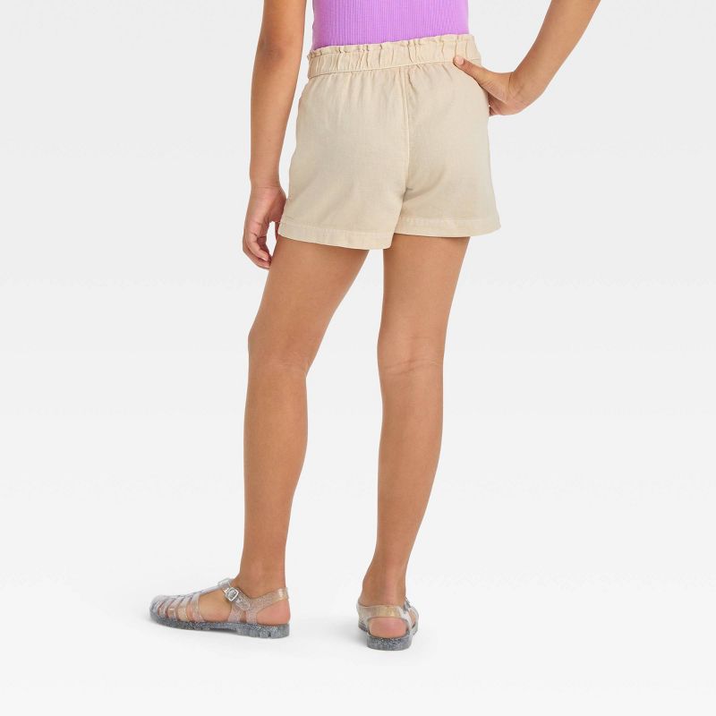 Girls&#39; Pull-On Paper Bag Waist Woven Shorts - Cat &#38; Jack&#8482;, 3 of 5