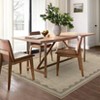 homfan Scalloped Washable Rug w/ Non-Slip Back - Modern Low-Pile Carpet for Living Room, Bedroom - 3 of 4