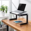 Mount-It! Adjustable Laptop Stand | Portable Standing Desk | Large Size Aluminum Bed Lap Tray Lightweight and Multi-Functional For Work, School & Home - 2 of 4