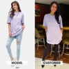 EXLURA Women's Summer Short Sleeve T Shirt Dress Casual Crewneck Resort Wear Tops - 2 of 4