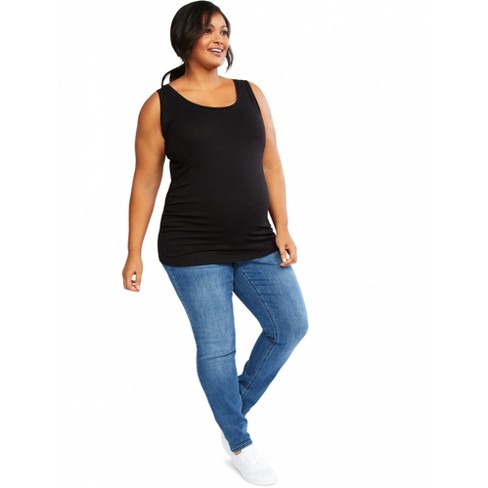 Diktat Drejning ubetalt Indigo Blue Plus Size Secret Fit Belly Super Stretch Skinny Maternity Jeans  | Motherhood Maternity : Target