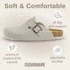 CUSHIONAIRE Hana Slip-On Buckle Clog with Cork Footbed +Memory Foam, Wide Widths Available - 4 of 4