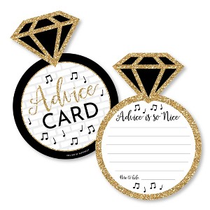Big Dot of Happiness Nash Bash - Ring Wish Card Nashville Bachelorette Party Activities - Shaped Advice Cards Game - Set of 20 - 1 of 4