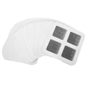 iMountek  25 Pack Disposable Floor Drain Stickers - Shower, Sink & Bathtub Hair Catcher Mesh Strainers** Grey - 1 of 4