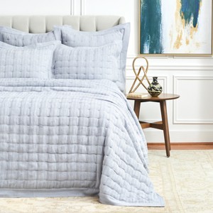 EY Essentials Danette Fog King Quilt - 1 of 3