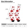 Women Lip Forms In Several Gestures Women Printed Crew Socks Funny Funky Socks Soft Polyester Novelty Gifts for Artists Men - 2 of 4