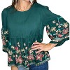 Women's Bailey Embroidered Baby Doll Top - Hayden LA - image 4 of 4