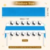 Unique Bargains  Light Elegant Romantic Chiffon Table Runner 27.5" x 118" 2 Pcs - 2 of 4